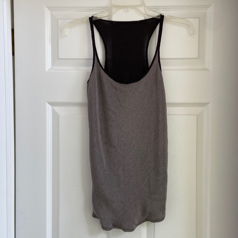 Black and silver tank top